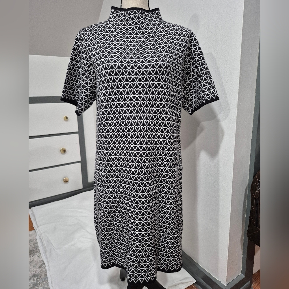 Nicole Miller Heart Sweater Dress